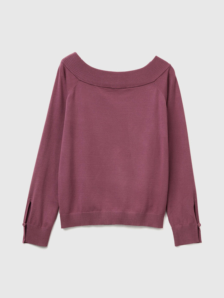 BOAT-NECK SWEAT.L/S Women image number 5